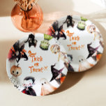 Trick or Treat Halloween Costume party birthday Paper Plates<br><div class="desc">Trick or Treat Halloween Costume party birthday Paper Plates
Matching items available.</div>