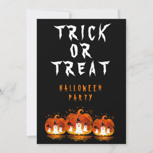 TRICK OR TREAT HALLOWEEN COSTUME PARTY INVITATION