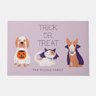 Trick Or Treat Halloween Costume Pets Doormat