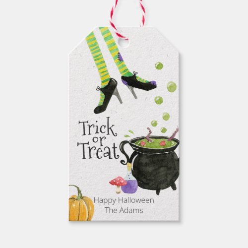 Trick or treat Halloween custom tag