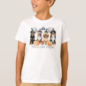Trick or Treat Halloween Dogs T-Shirt (Front)