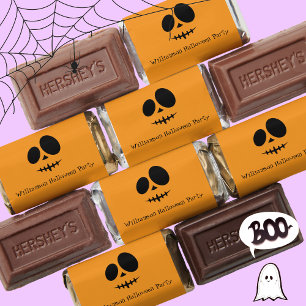Trick or Treat Halloween Face Personalize Name Hershey's Miniatures