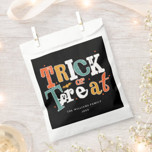 Trick Or Treat Halloween Favor Bag