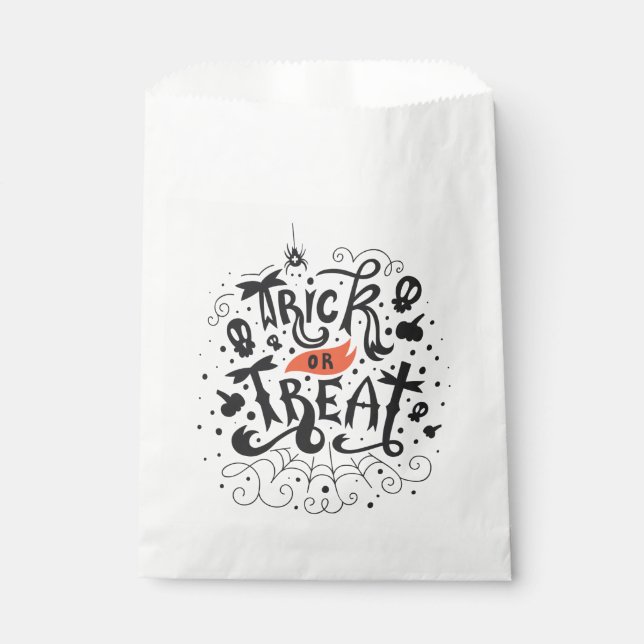 Trick or Treat Halloween  Favor Bag (Front)
