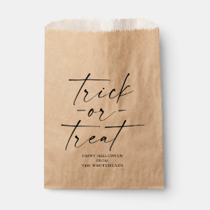 Trick or Treat Halloween Favor Bag