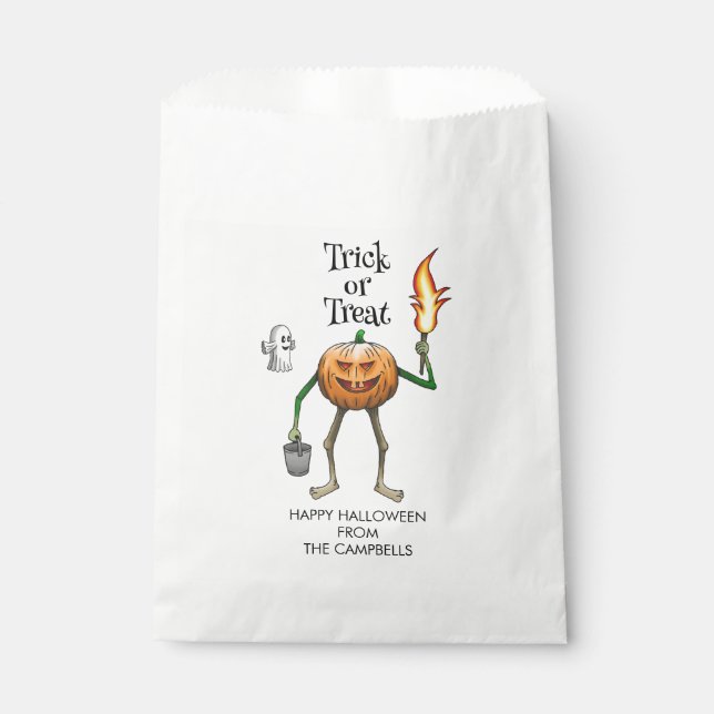 Trick or Treat Halloween Favor Bags (Front)