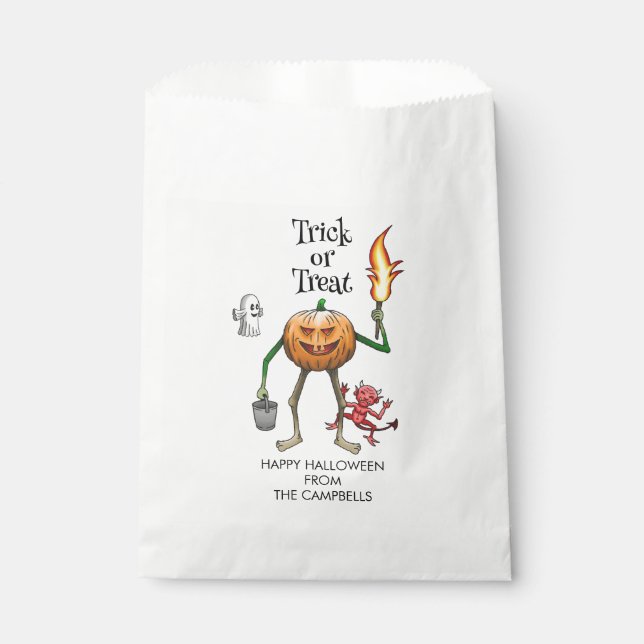 Trick or Treat Halloween Favor Bags (Front)