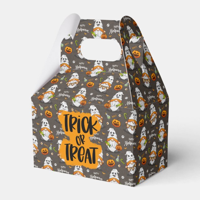 Trick or Treat Halloween  Favor Boxes (Front Side)