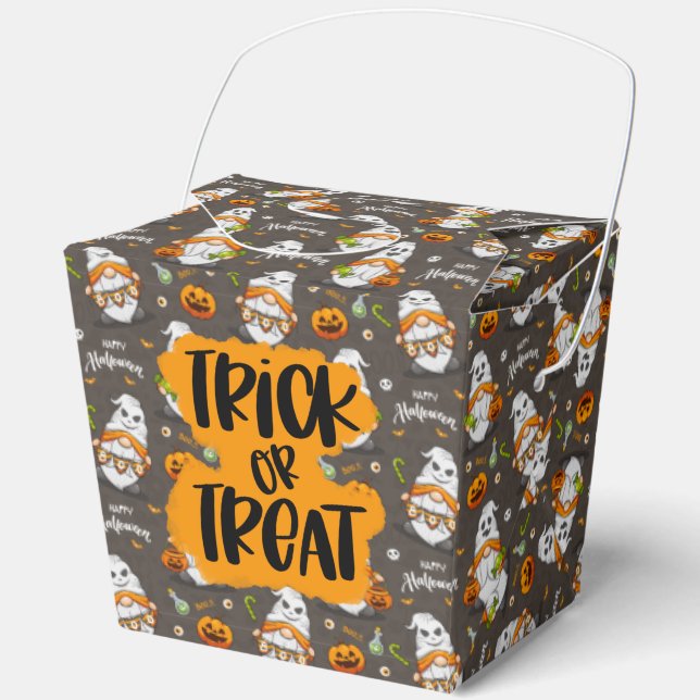 Trick or Treat Halloween  Favor Boxes (Front)