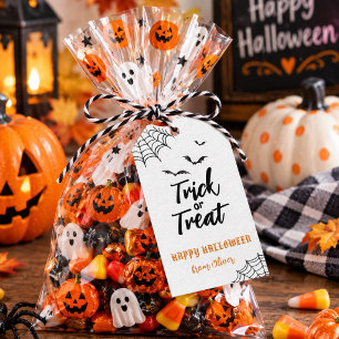 Trick or Treat Halloween Favor favor tags