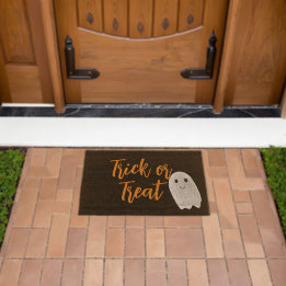Trick or Treat Halloween Fiber Doormat