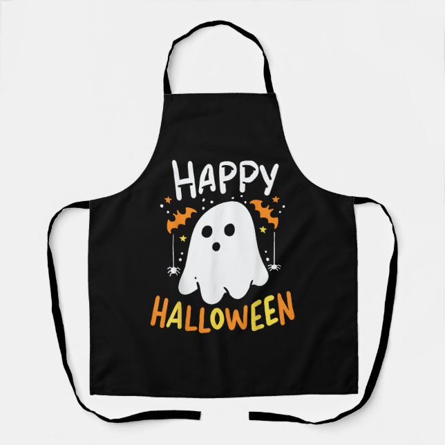 Trick Or Treat Halloween Ghost Apron (Front)
