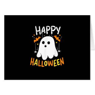 Trick Or Treat Halloween Ghost Card