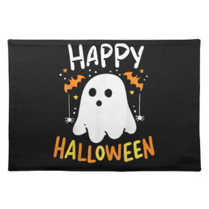 Trick Or Treat Halloween Ghost Cloth Placemat