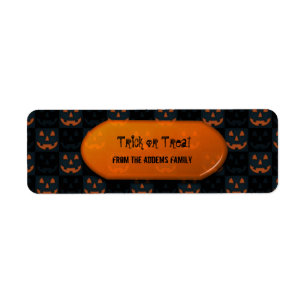 Trick or Treat Halloween Gift Bag Label