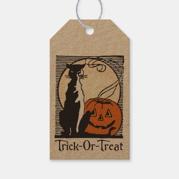 Trick-Or-Treat Halloween Gift Tag #1