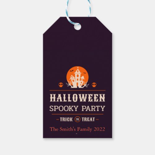 Trick or Treat Halloween  Gift Tags