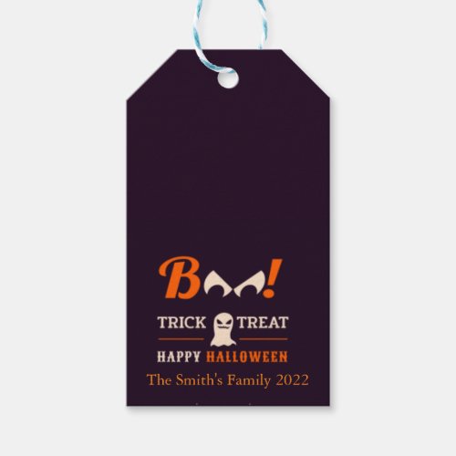Trick or Treat Halloween  Gift Tags
