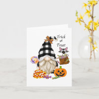Trick or Treat Halloween Gnome Paper