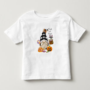 Trick or Treat Halloween Gnome Toddler T-shirt
