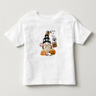 Trick or Treat Halloween Gnome Toddler T-shirt