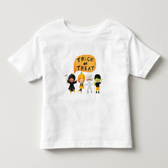 Trick Or Treat Halloween Graphic  Toddler T-shirt (Front)