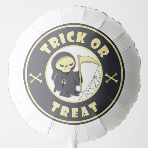 Trick or treat Halloween grim reaper character Balloon
