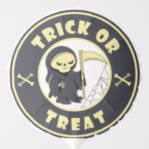 Trick or treat Halloween grim reaper character Balloon