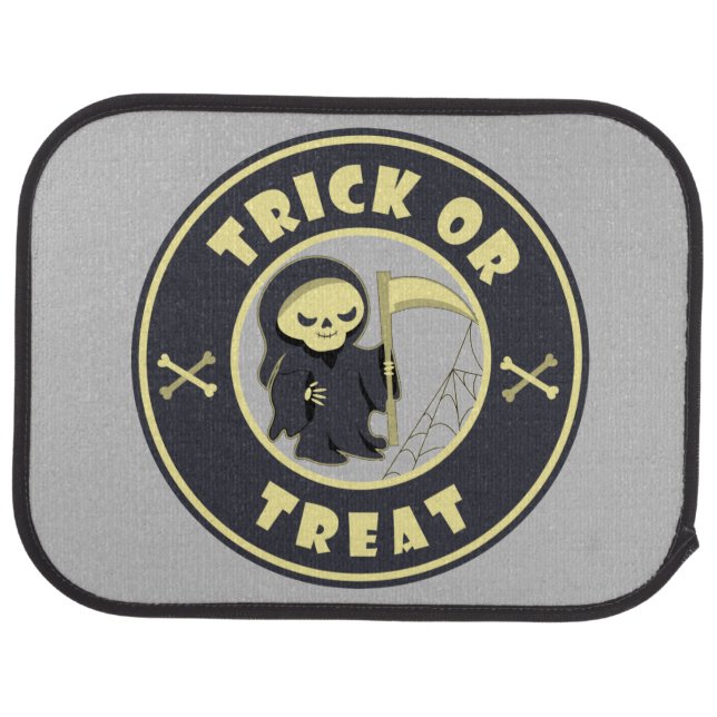 Trick or treat Halloween grim reaper character Car Floor Mat (Rear)