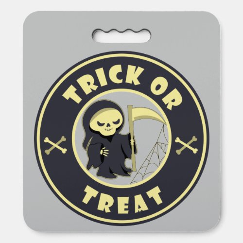 Trick or treat Halloween grim reaper character Seat Cushion