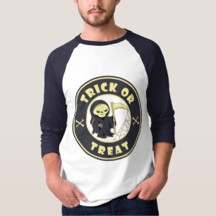 Trick or treat Halloween grim reaper character T-Shirt
