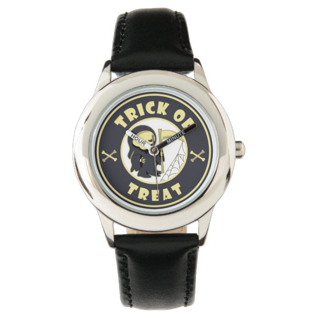 Trick or treat Halloween grim reaper character Watch (Front)