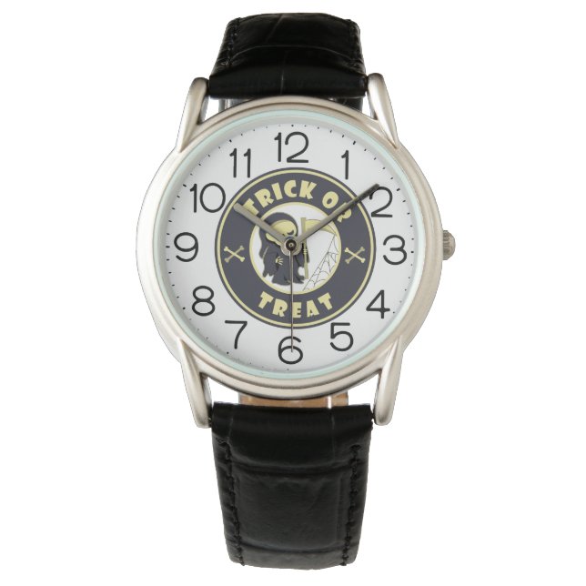 Trick or treat Halloween grim reaper character Watch (Front)