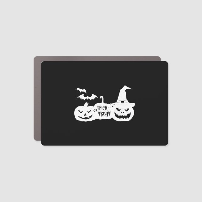Trick or Treat - Halloween - Halloween treat bag Car Magnet (Front)