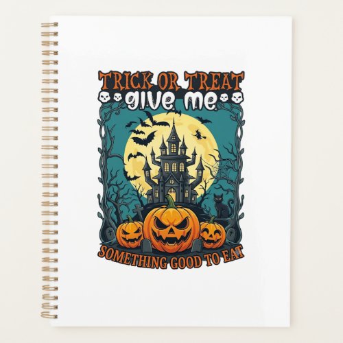 Trick Or Treat Halloween Haunted House Pumpkins Mo Planner