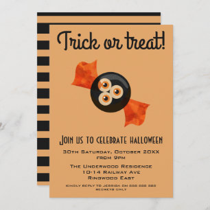 TRICK OR TREAT HALLOWEEN INVITATION