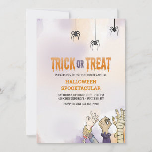 Trick or Treat Halloween Invitation