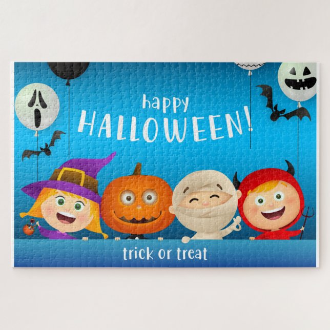 Trick or Treat Halloween Jigsaw Puzzle (Horizontal)
