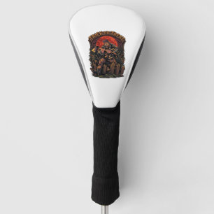 Trick Or Treat Halloween Killer Skeleton Axe Red M Golf Head Cover