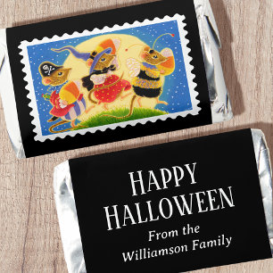 Trick or Treat Halloween Mice Custom Name Hershey's Miniatures