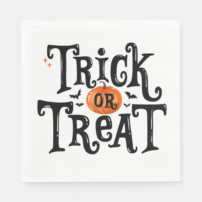 Trick or Treat Halloween Napkins (Front)