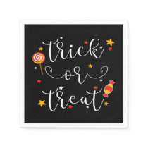 trick or treat halloween napkins