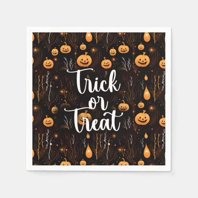 Trick or Treat Halloween Napkins (Front)