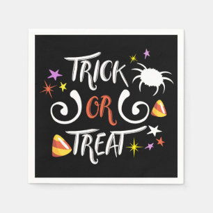 trick or treat halloween napkins