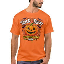 Trick or Treat Halloween Night 2026 Pumpkin