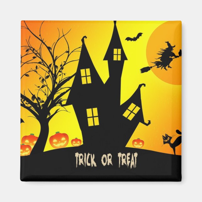 Trick or treat, Halloween Night...Spooky Magnet (Front)