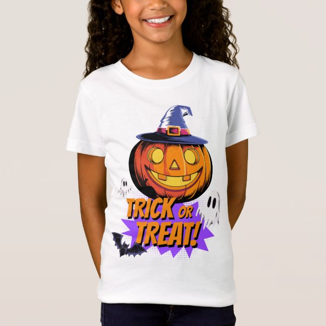 Trick or Treat! Halloween night T-Shirt (Front)