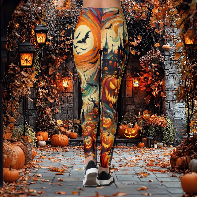 Trick or Treat Halloween One of A Kind Leggings (Creator Uploaded)