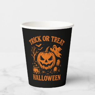 Trick or Treat Halloween Paper Cups
