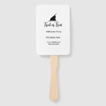 Trick or treat Halloween party black hat details w